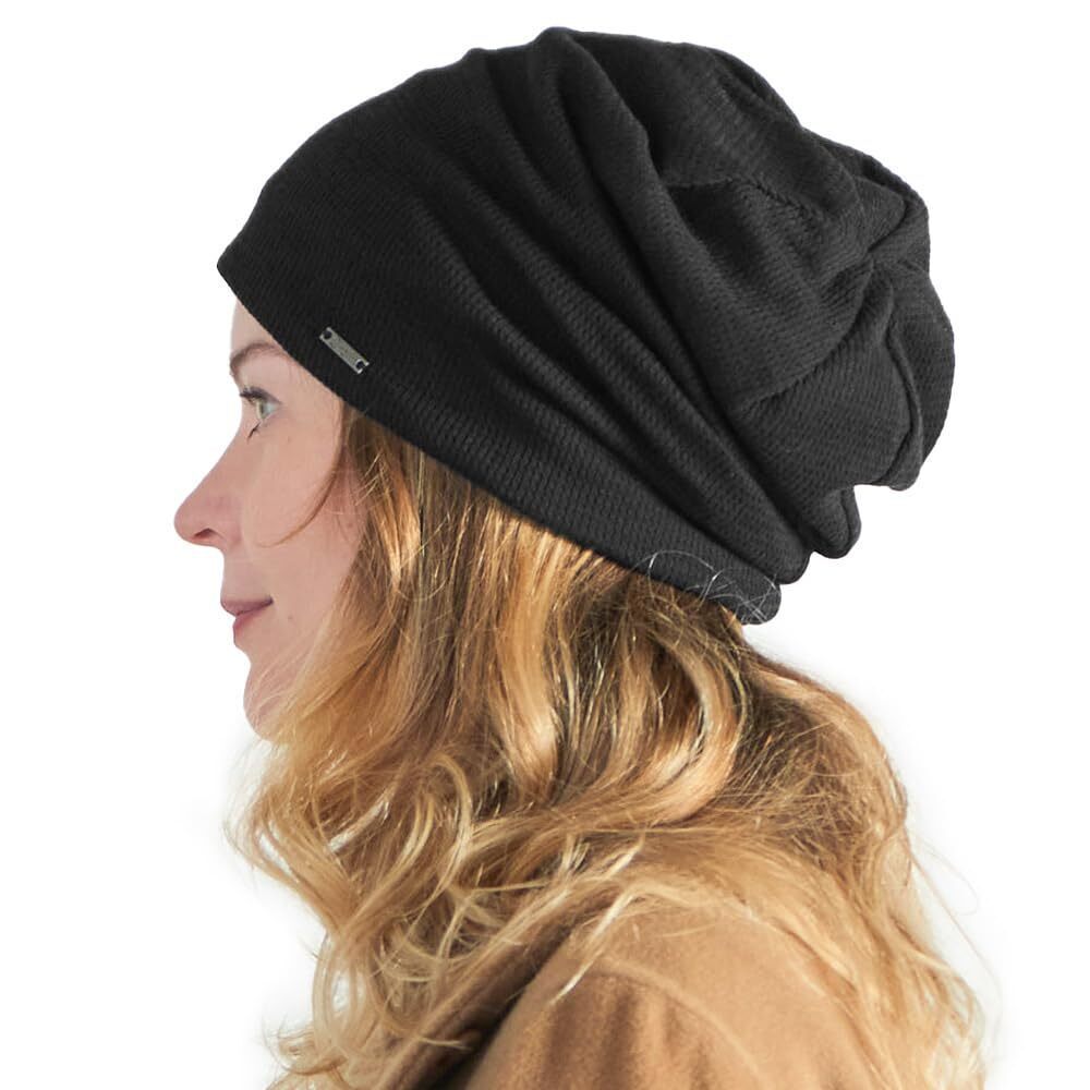 8170 Oversized & 's Beanies for Summer, All Season Quick-Dry Slouchy Waffle